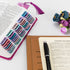 Spanish Bible Tabs for Women - Laminated Purple Catholic Spanish Bible Indexing Tabs, Large Print, 90 Tabs Total