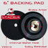 Stadea 6 Inch Hook and Loop Backing Pad - Rubber Backing Pad, Arbor 5/8" 11