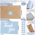 600 4x6 Inch Set Pcs Light Blue Thank You Cards Bulk with Kraft Envelopes and Stickers Blank Thank You Notes Box