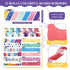 Qilery 12 Rolls 394 ft Classroom Border Sets for Bulletin Board, Scalloped Bulletin Trim for Decoration