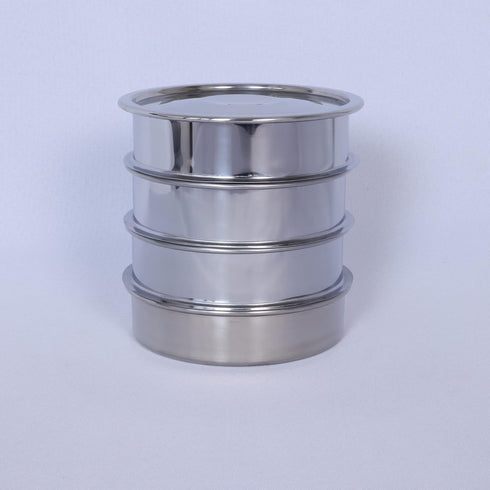 3 Pcs Lab Sieves, 6 Inch Diameter Test Sifter with Tray and Lid