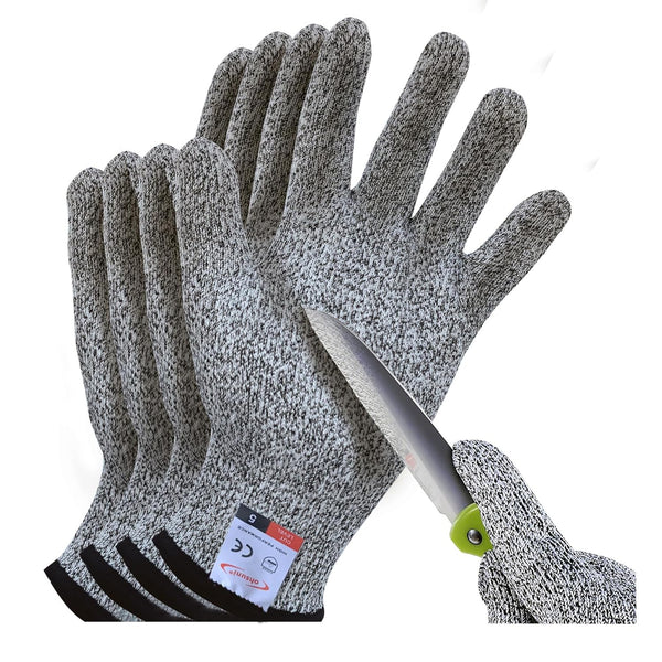 Cutting Gloves, 2 Pairs Food Grade Cut Resistant Kitchen Gloves for Cutting and Gardening
