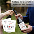 generic Set 8 of Bridal Shower Wine Bottle Labels, Roses are Red Love Themed Stickers, Bridal Shower Engagement Gifts