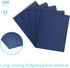 Binditek 100 Pack 12 Mil Sand-Textured Polycover, Midweight Binding Covers, 8-1/2" x 11", Navy for Office Supplies