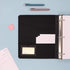 Blue Sky ProView Legacy Black 3 Ring Binder, Letter Size, 1.5", Textured Faux Leather Cover, Holds 265 Sheets