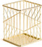 U Brands Vena Collection Metal Pencil Cup, Gold Desktop Accessory