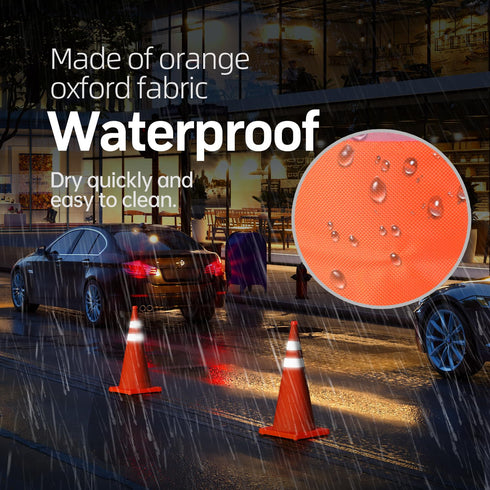 BATTIFE 28'' Collapsible Traffic Safety Cone, Multi-Purpose Pop-up Cone for Road Parking Practice