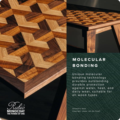 2C 100 mL Rubio Monocoat Wood Stain & Finish Sample - Olive | Oil Plus Part A | Quick-Dry, Eco-Friendly Linseed Wood