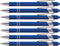 Rubberized Soft Touch Ballpoint Pen with Stylus Tip, Stylish Premium Metal Pen, Black Ink, Medium Point (Dark Blue, 7)