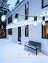 Hobbynors C9 2-Pack (50FT Total50 Bulbs) Vintage Christmas Lights Outdoor - LED , Connectable String Lights, Waterproof