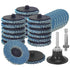 SI FANG 20Pcs 2 inch Zirconia Mini Flap Disc Quick Change Sanding
