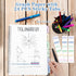 Large B5 Graph Paper Notebook, Spiral Notebook, 8" x 10", 24pcs Index Tabs, Assorted Pastel for Lab and Engineering