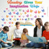 Classroom Reading Bulletin Board Set Butterfly Decorations Floral Paper Cutouts for Back to School Office Decor