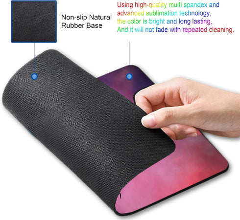 Spider Mouse Pad, Small Computer Mouse Pad with Personalized Galaxy Spider Design, Non-Slip Rubber