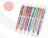 Enyeopd 100 Pack 6-in-1 Multicolor Ballpoint Pen, Retractable Rainbow Pens for Office School Supplies