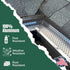 A-M Gutter Guard Sample Pack - Aluminum with 5" and 6" Width Samples (7" Length, Mill Finish)