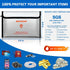 4200F 9.8 6.5" Set Fireproof Money Bag - Heat Insulated, x Small Fireproof Document Bags with Waterproof Zipper, Fire
