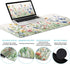 Flower Mouse Pad Set, Large Desk Mat for Desktop, Ergonomic Mouse Pad with Wrist Rest, Gaming Mouse Pad Wrist Support,