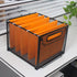 Letter-size Hanging File Folder Organizer, Metal Filing Crate, File Basket for Hanging Files, Black (Mesh Metal)