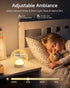 2000mAh, Dimmable (8 4 ZEEHOO Rechargeable Night Light, Portable Wireless Charging Egg Lamp, LED Night Light Colors