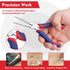 WORKPRO 2-Piece 6" Mini Needle Nose Pliers Set, Long Nose and Bent Nose Pliers with Comfort Grip Handles