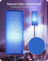 Dimmable 64.4" 10W 900LM Bulb 3000K-6500K, U06LD05W1 Blue Floor Lamp for Living Room with Remote and Foot Switch