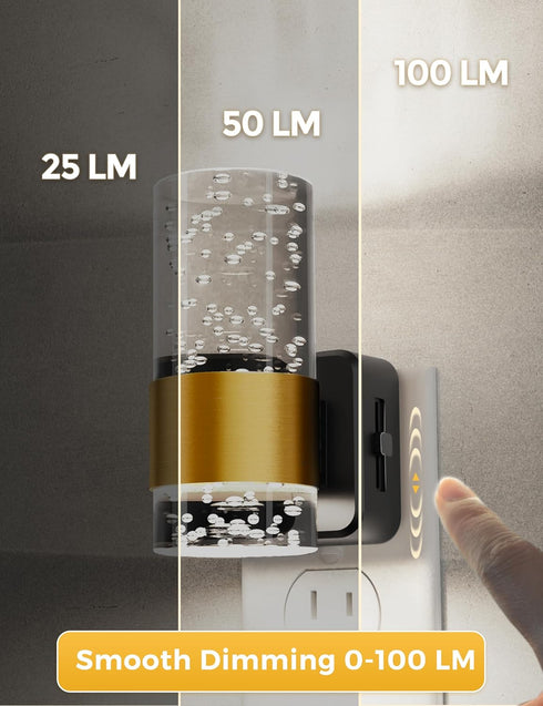 1-Pack Dimmable 5000K, Night Light, Decorative Night Lights Plug into Wall, Night Light with Auto Light Sensor, Bright