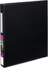 Avery 1" Durable 3 Ring Binder, One Touch EZD Rings, Label Holder, Black Binder (08302)