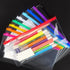 Tamaki 10 Pack Zipper Plastic Envelopes, Small A6 Size for Pencil Case, Bill Bag, 10 Color (9x4.7 Inch)