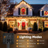46FT 120LED 8 Brightever Solar String Lights for Outside, Solar Lights Outdoor Waterproof with Lighting Modes