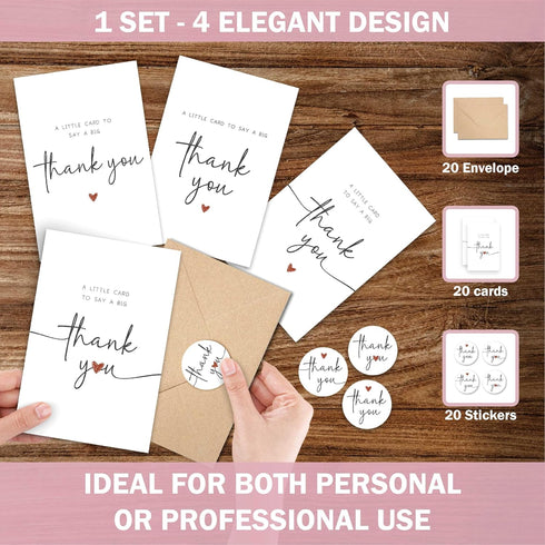 50 (4'x6' UnimaxPrint thank you cards with envelopes Vertical)