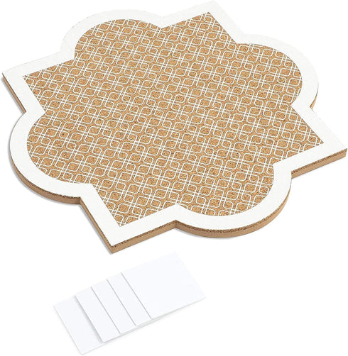 Stockroom Plus Decorative Bulletin Board Wall Organizer, Cute Framed Self-Adhesive Cork Board for Home or School