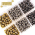 Yalis Push Pins Map Tacks 1/8-Inch Retro Metallic Color Beads Head Marking Pins, 300-count