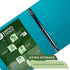 Samsill Earth’s Choice Biobased 1 Inch Durable 3 Ring Binders, Fashion Clear View, Assorted 4 Pack, Up to 25% Plant