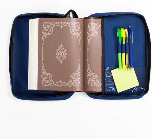 Divinity Boutique Bible Cover Basic Navy, Large (21431), Fits Bibles up to 6.875" x 9.75" x 2.25"