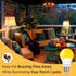 EvaStary Yellow LED Light Bulb, 6W LED Bug Light Bulbs, 40W Equivalent, A19 LED Amber, 4 Pack