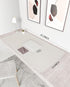 YSAGi Non-Slip Desk Pad, Waterproof PVC Leather Desk Protector, Large Desk Blotter for Office Work (Apricot Gray)