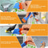 Honoson 300 Pieces Plastic Razor Blade Scraper Blades Plastic Scraper Tools Double Edge Razor Blades with a Tip Slot