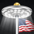PPQ Flag Pole Light Solar Powered, 29 LED Extra Bright Silver Flagpole