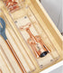 Set 6 iDesign Plastic Drawer Organizer Bins - Storage for Kitchen, Bathroom, and Desk Drawers - of - Clear
