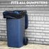 Set 3 13 33 Trash Can Rubber Bands of - Elastic Garbage Can Bands with Metal Connector, Fits to Gallon Trash Bags