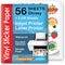 Premium Printable Vinyl Sticker Paper for Inkjet & Laser Printer - 56