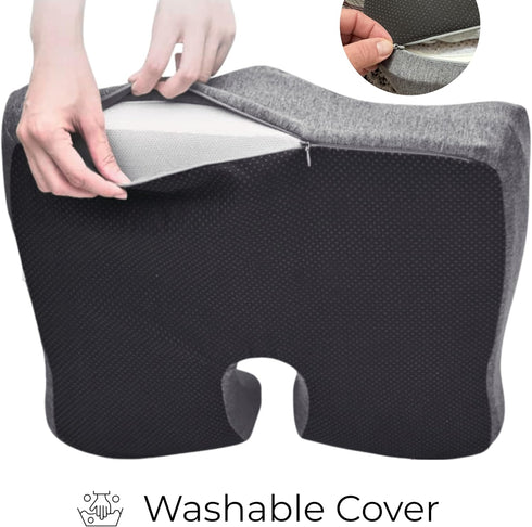 VILCHEBBA Tailbone, Seat Cushion, Office Chair Cushion for Sciatica, Coccyx Cushion, Ergonomic Memory Foam Seat Cushion