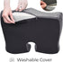 VILCHEBBA Tailbone, Seat Cushion, Office Chair Cushion for Sciatica, Coccyx Cushion, Ergonomic Memory Foam Seat Cushion