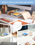 Clear Acrylic Sticky Note Holder, Notepad Storage Dispenser for 3 x 3 Inches Sticky Notes, Desk Organizer