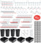 240PCS Pegboard Hooks Assortment Organizer Kit with Pegboard Bins and Cups for Garage Wall Organization
