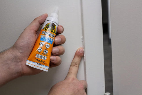 Gorilla Waterproof Caulk & Seal, 100% Silicone Sealant, White, 2.8oz Squeeze Tube (Pack of 2)