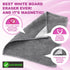Tudomro 30 Pcs Magnetic Cleaning Cloth Dry Erasers for White Boards, Reusable Microfiber Cloth Eraser (Black, Gray)