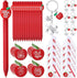 Sinload 24 Sets Thank You Gifts for Teacher Apple Ballpoint Pens Keychain Apple