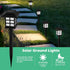 12-Pack IP44 Solar Walkway Lights,Solar Pathway Lights Outdoor, Auto Charge/Discharge Ground Lamp , Waterproof